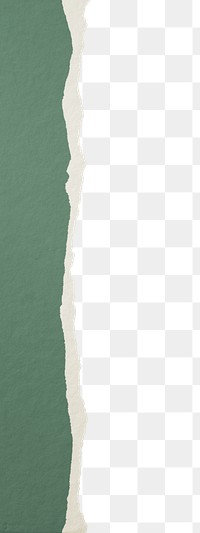 Green png border, torn paper design, transparent background