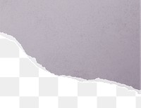 Purple png border, torn paper design, transparent background