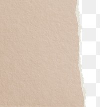 Brown png border, torn paper design, transparent background