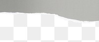 Gray png border, torn paper design, transparent background