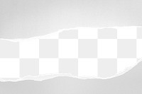 Gray png border, torn paper design, transparent background