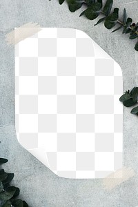 Poster png frame mockup, minimal aesthetic, transparent design