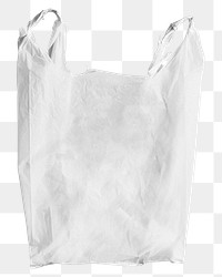 Plastic bag png sticker, white package transparent background