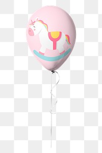 Baby shower balloon png sticker, transparent background