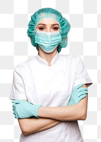 Medical nurse png sticker, transparent background