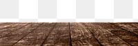 Wooden floor png border sticker, transparent background