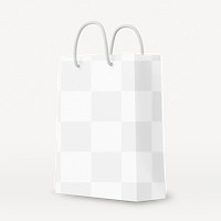 Pink shopping png bag, 3D object illustration on transparent background