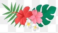 Flower png sticker, botanical 3D cartoon transparent background