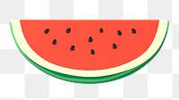 Watermelon png sticker, fruit 3D cartoon transparent background