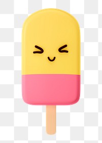 Ice cream png sticker, dessert 3D cartoon transparent background