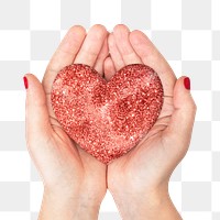Precious heart png sticker, love & care, transparent background