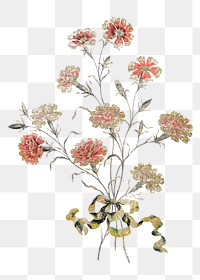 Flower png sticker, illustration on transparent background