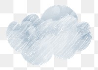 Cloud png sticker, weather aesthetic journal collage element, transparent background