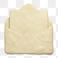 Envelope, email png icon sticker, 3D rendering, transparent background