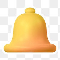 Bell, notification png icon sticker, transparent background