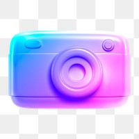 Camera roll png icon sticker, 3D rendering, transparent background