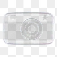 Transparent camera roll png icon sticker, 3D rendering