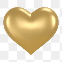 Heart, health png icon sticker, 3D rendering, transparent background