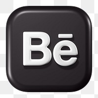 Behance icon for social media in 3D design png. 25 MAY 2022 - BANGKOK, THAILAND