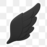 Angel wing png icon sticker, transparent background