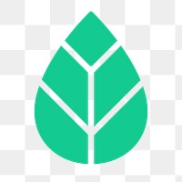 Leaf, environment png icon sticker, flat graphic on transparent background