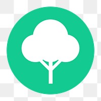 Tree, environment png icon sticker, circle badge, transparent background