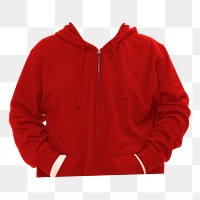 Headless man png sticker, wearing hoodie, transparent background