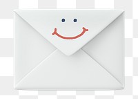 Smiling envelope png sticker, 3D emoticon illustration, transparent background