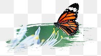 Monarch butterfly png sticker, animal, transparent background