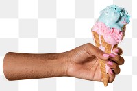 Ice-cream png sticker, dessert image, transparent background