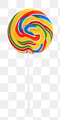 Colorful lollipop png sticker, dessert food cut out, transparent background