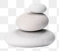 Zen stones png sticker, spa, wellness, transparent background