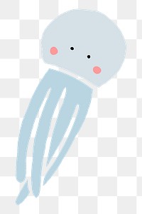 Octopus png animal sticker, cute marine life, transparent background