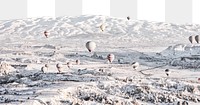 Cappadocia tourism destination  png border, transparent background