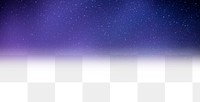 Night sky png border, transparent background