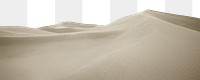 Sand dunes png border sticker, nature on transparent background