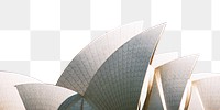 Opera House png border sticker, Sydney travel transparent background