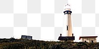 Lighthouse png border sticker, transparent background