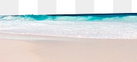 Seascape png border, transparent background