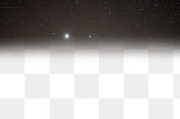 Night sky png border, transparent background