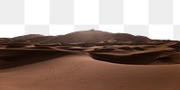 Sahara desert png border, transparent background