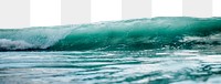 Ocean wave png border, transparent background