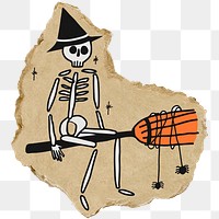 Halloween ghost png sticker, transparent background