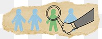 HR seeking employee png sticker, transparent background