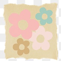 Cute flowers png sticker, transparent background