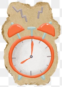 Alarm clock png sticker, transparent background