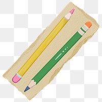 Pencils png sticker, transparent background