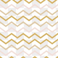 Zigzag pattern png, gold geometric design, transparent background