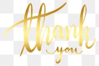 Thank you png word sticker typography, transparent background