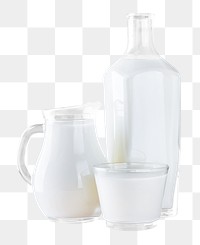 Milk jug png sticker, drink transparent background